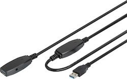 Digitus DA-73106 USB 3.0 USB-A male σε USB-A female 15m