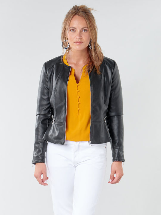 Only Γυναικείο Biker Jacket Μαύρο