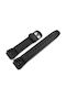 Casio Gummi-Armband Schwarz 17mm