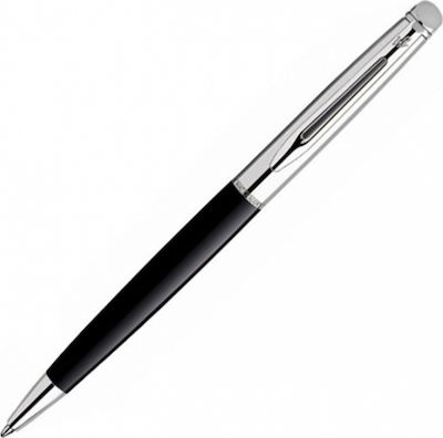 Waterman Στυλό Ballpoint με Μπλε Μελάνι Hemisphere Satin Black CT