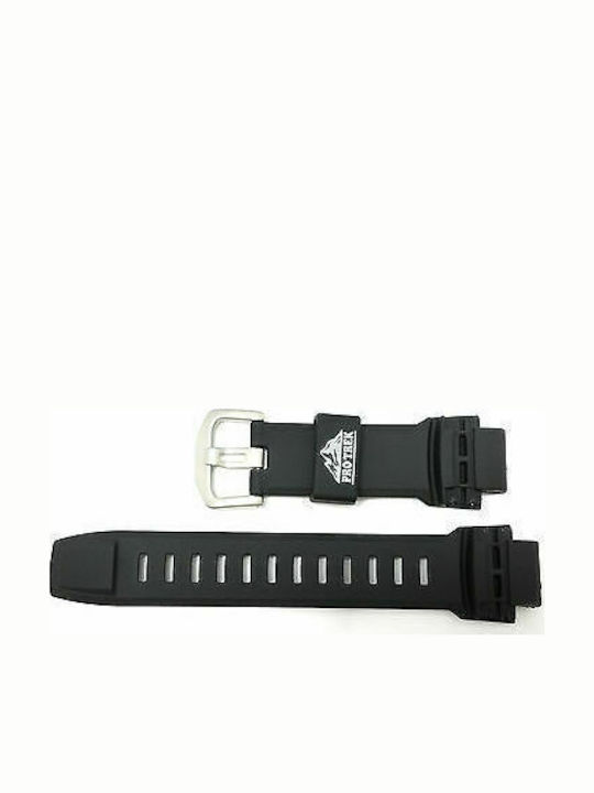 Casio Protrek Καουτσούκ Λουράκι Μαύρο 18mm
