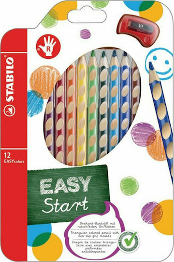 Stabilo Easy Start Colored Pencil Set For Right-Handed Package of 1 packages
