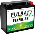 Fulbat Μπαταρία Μοτοσυκλέτας FTX20L-BS με Χωρητικότητα 18Ah
