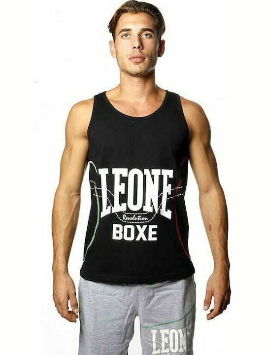 Tricou fără mâneci Leone Tank LSM1252 Negru