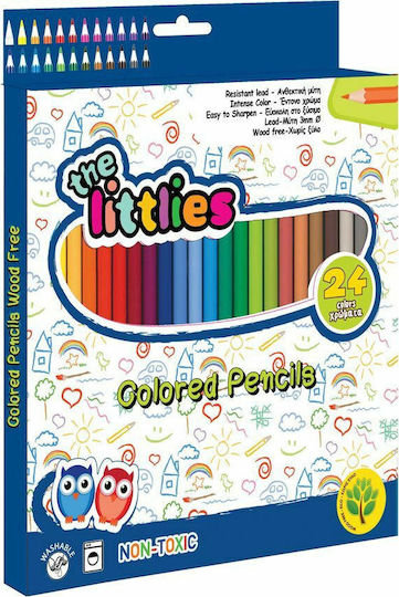The Littlies Ξυλομπογιές Σετ 24 χρώματα