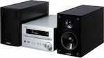 Yamaha Sound System 2 MCR-B270D S080.29056 40W with CD Player and Bluetooth Silver