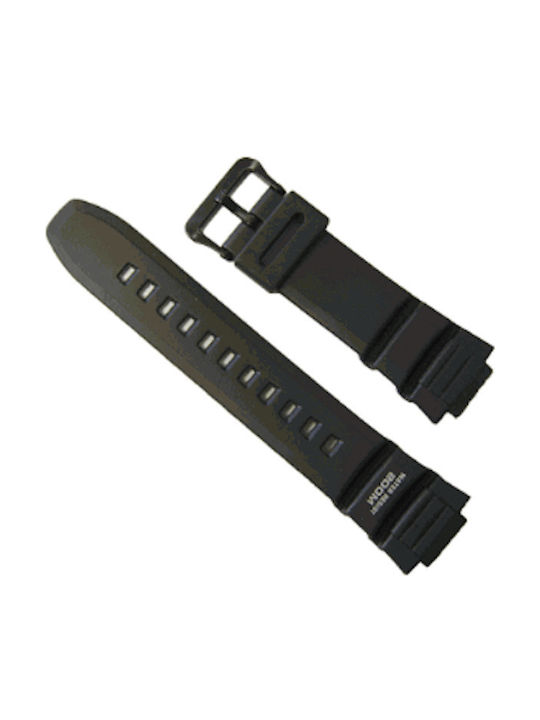 Casio Καουτσούκ Λουράκι Μαύρο 16mm