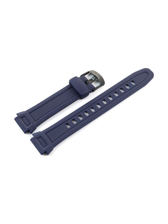 Casio Καουτσούκ Λουράκι Navy Μπλε 18mm