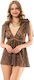 Moongirl 1005 Σετ Sexy Babydoll Brown