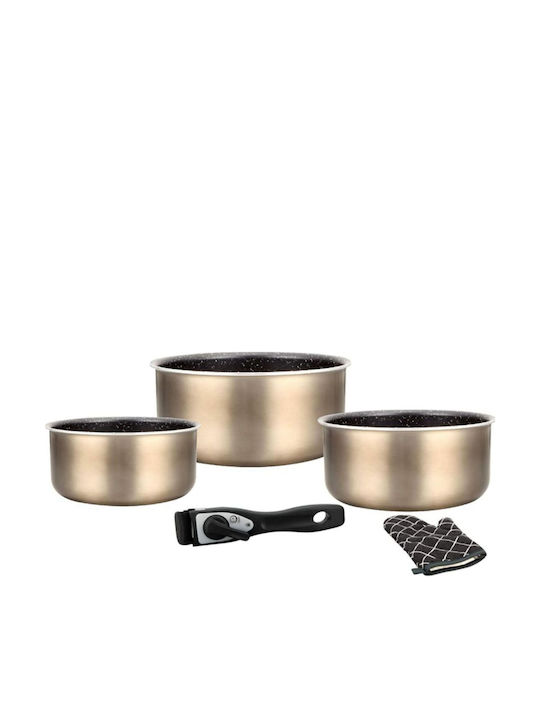 Herzberg Pots Set Made of Copper Aluminum with ...