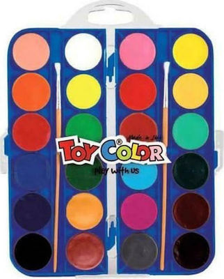 Toy Color Set of Watercolours Multicolored with Brush 24pcs 220.703