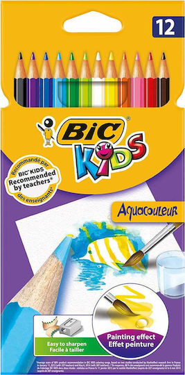 BIC Kids Aquacouleur Ξυλομπογιές Σετ 12 χρώματα