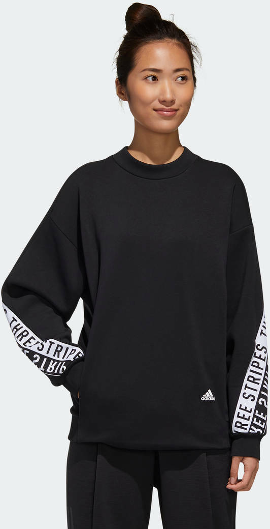 Adidas 3-Stripes Wording Crew GF6987 Black | Skroutz.gr