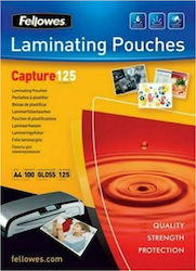 Fellowes Glossy 125 Micron Laminating Sheets 125 microns 100pcs 5306901