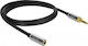 DeLock Καλώδιο Ήχου 3.5mm male - 3.5mm female Μαύρο 3m με Επίχρυσους Ακροδέκτες 85782