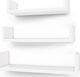 Shelves Wall White 3pcs 40x9x10cm