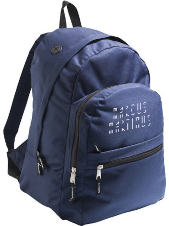 Marcus Martinus Navy Σχολική Τσάντα Πλάτης Γυμνασίου Λυκείου