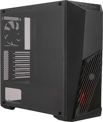 CoolerMaster MasterBox K501L Gaming Midi Tower Computer Case with Window Panel Black