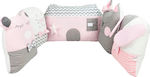 Baby Star Sugar Family Crib Bumpers Classic Inside Pink 40x200cm