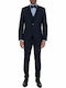 Hesten204 Trousers Suit in Slim Fit Navy Blue