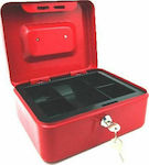 Dingli Dl Cash Box with Lock Red Dl.9003