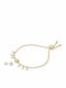 Michael Kors Gold Plated Steel Set Bracelet & Earrings with Stones