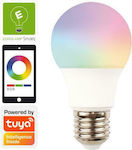 Eurolamp Smart Λάμπα LED για Ντουί E27 και Σχήμα A60 RGBW 850lm Dimmable