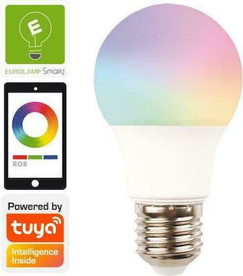 Eurolamp Smart Λάμπα LED για Ντουί E27 και Σχήμα A60 RGBW 850lm Dimmable