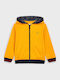 Kids Sweatshirt Cardigan Cotton with Hood Yellow