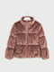 Kids' Quilted Jacket Short Purple