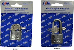 Eval Steel Padlock Brass with Key 40mm 1pcs