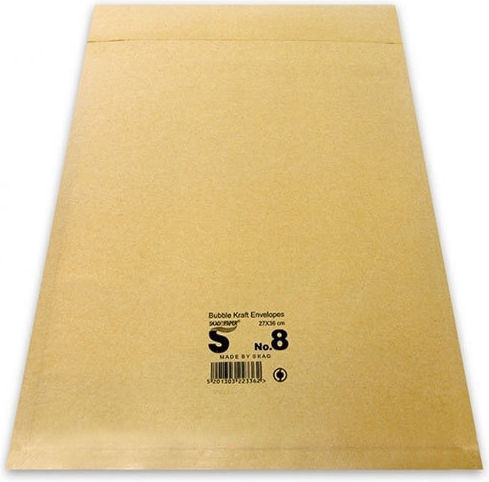 Skag Umschlag Typ Tasche mit Blasen 1Stück 27x36cm in Braun Farbe Νο 8