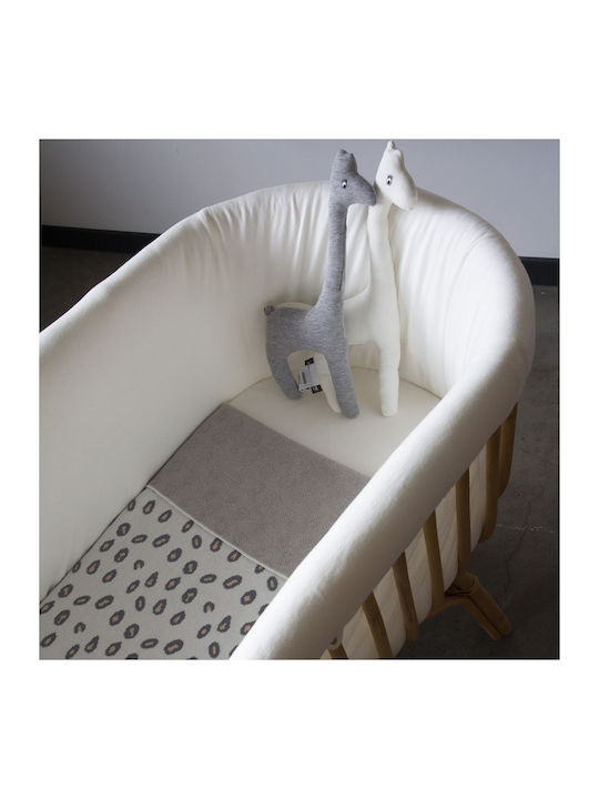 Childhome Pătură Pepinieră Swaddling pături Leopard Tricotat Bej 70x85cm