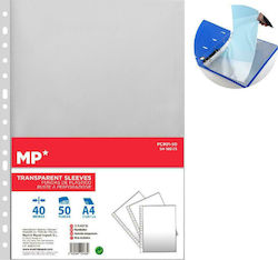 Madrid Papel Plastic Sleeves for Documents A4 with Holes 50pcs 50τμχ