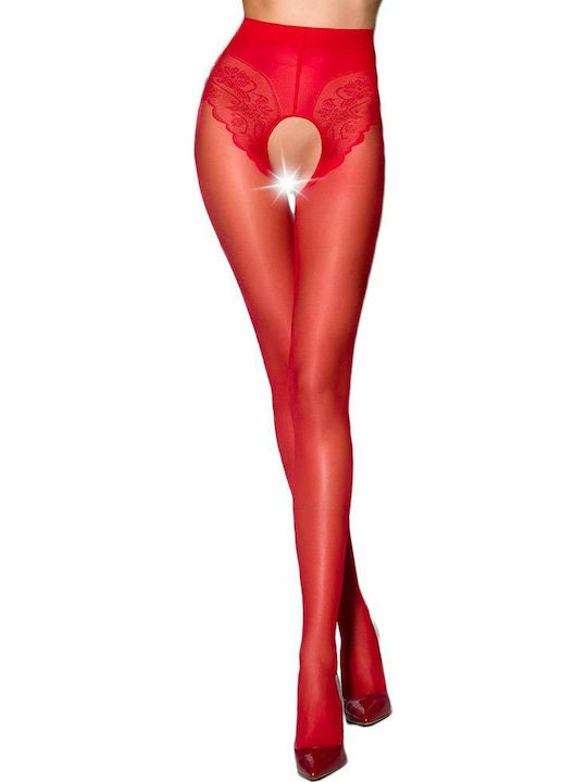 Passion TIOPEN 006 Sexy Strumpfhose Rot
