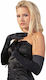 Cottelli Collection Satin Long Gloves Sexy Gloves Black