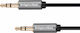 Kruger & Matz 3.5mm Jack Cable Male - 3.5mm Male Black 1m with Gold Plated Terminals