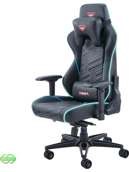 Eureka Ergonomic General Series GC03 E-sport Геймърски Стол От Изкуствена Кожа Черен
