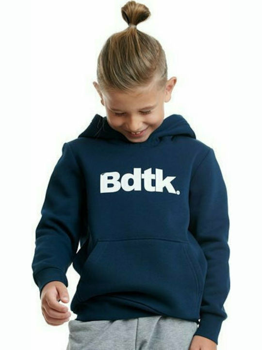 BodyTalk Fleece Kinder Sweatshirt mit Kapuze und Taschen Blau 1202-751025 1202-751025-00423