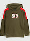 Kids Sweatshirt with Hood and Pockets Khaki