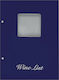 Next Weinkarte aus PU-Leder in Blau Farbe 32x23...