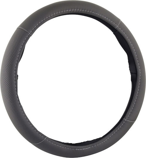 Carman Κάλυμμα Τιμονιού με Γαζιά Γκρι 37-38cm