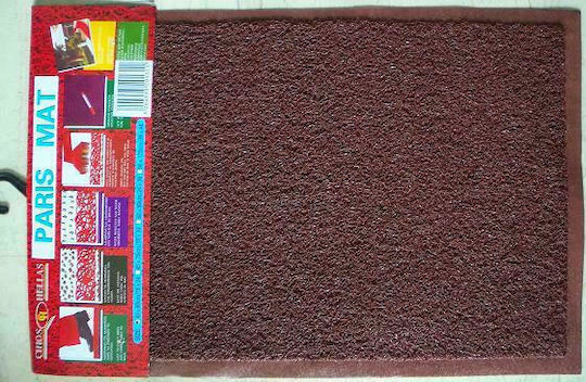 Chios Hellas Entrance Mat Anti-slip Paris Coffee 40x60cm