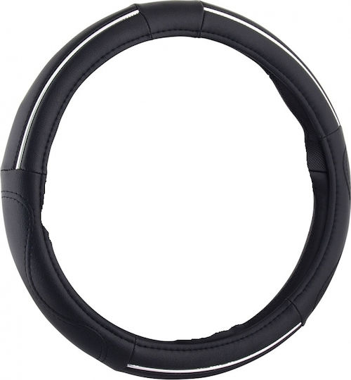 Carman Car Steering Wheel Cover with Diameter 36-38cm Synthetic Black