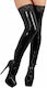 LateX Shiny Latex Stockings Κάλτσες Λάτεξ Black