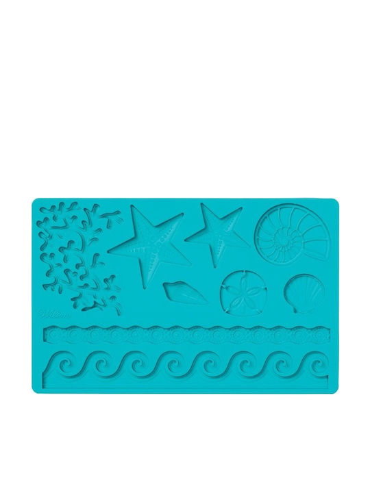 Wilton No Coating Silicone Chocolates Baking Pan Sea bottom 26.7x14.5cm