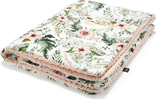 La Millou Pătură Pepinieră Swaddling pături Wild Blossom Catifea Roz 80x100cm