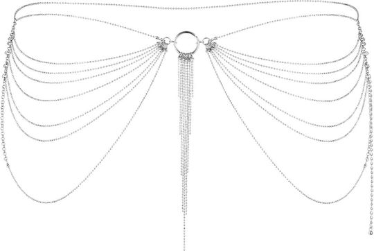 Bijoux Indiscrets Magnifique Metallic Waist Chain Sexy Κόσμημα Ασημί