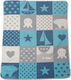 Vesta Home Κουβέρτα Αγκαλιάς & Λίκνου Mila Μπλε 75x100εκ.