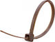 Cable Ties Plastic 200mmx3.6mm in Brown Colour 100pcs 03-930
